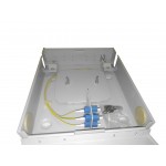 58288 Кросс настенный оптический 4 LC SM, укомплектованный металлический с замком