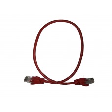 57098 Патч-корд Technolink UTP4 cat 5e, 0,5м, ВС, LSZH, красный, литой коннектор