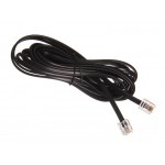 52208 Удлинитель телефонный (6р4с) 3 метра / черный, блистер, Netko РАСПРОДАЖА