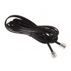 52208 Удлинитель телефонный (6р4с) 3 метра / черный, блистер, Netko РАСПРОДАЖА