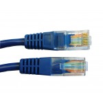 55847 Патч-корд Technolink UTP4 cat 5e, 1,0м, ВС, синий, литой коннектор РАСПРОДАЖА