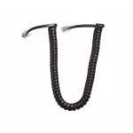 51187 Шнур телефонный витой (4р4с) 2,5 метра / черный, Netko