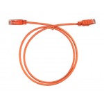 54551 Патч-корд Netko СКС UTP4 cat.6, 1.0м, литой коннектор, LSZH, оранжевый