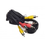51680 Шнур аудио-видео: 3RCA-3RCA ( длина 3 м, литой), Netko
