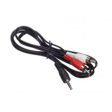 51327 Шнур аудио-видео: 2RCA-3,5 мм стерео ( длина 1.2 м, литой), Netko