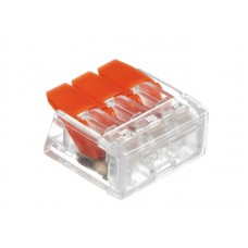 57723 Клемма 223-413 многоразовая, универсальная, 3-проводная (0,14-4 мм2), 40шт., Netko