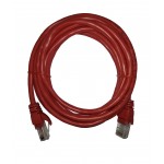 57119 Патч-корд Technolink UTP4 cat 5e, 3,0м, ВС, LSZH, красный, литой коннектор