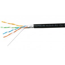 56105 Кабель Skynet Premium FTP4 cat.5е, одножильный / 305м / Cu / Проходит Fluke тест/для наружных работ / черный