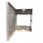 56171 Антивандальный Шкаф 2U, распашного типа, (Ш*Г*В 255*102*333мм), 10 направляющие, передняя дверь металл, замок, серый