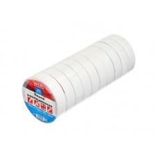 54833 Изолента (лента изоляционная) 19мм х 20м, белая, Netko 10шт