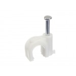 51259 Скоба с гвоздем для крепления круглого кабеля 8 мм /100 шт./ Netko