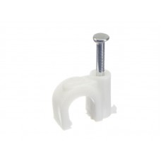 51259 Скоба с гвоздем для крепления круглого кабеля 8 мм /100 шт./ Netko