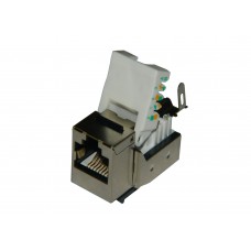 51802 Модуль Keystone экранированный, RJ-45, cat.5e, 90°, без инструмента, металлик, Netko СКС РАСПРОДАЖА