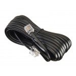 52211 Удлинитель телефонный (6р4с) 5 метров / черный, блистер, Netko РАСПРОДАЖА