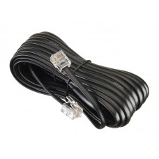 52211 Удлинитель телефонный (6р4с) 5 метров / черный, блистер, Netko РАСПРОДАЖА