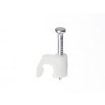 51820 Скоба с гвоздем для крепления круглого кабеля 4 мм /100 шт./ Netko