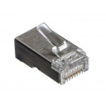 55736 Коннектор RJ-45 Netko (8p8c) cat.5е, экранированный, для одножильного и многожильного кабеля (нож с 2-мя зубцами), 100шт.