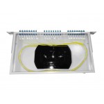 57044 Кросс оптический 19, 1U 24 LC SM, укомплектованный