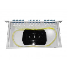 57044 Кросс оптический 19, 1U 24 LC SM, укомплектованный