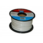 54921 Кабель сигнальный NETKO, неэкранированный 2*0.5мм 100м, пластиковая катушка, белый