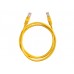 57102 Патч-корд Technolink UTP4 cat 5e, 1,0м, ВС, LSZH, желтый, литой коннектор