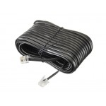 52217 Удлинитель телефонный (6р4с) 15 метров / черный, блистер, Netko РАСПРОДАЖА