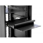 51642 Полка под клавиатуру с площадкой для мышки (470*350) ,чёрная РАСПРОДАЖА