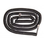 51193 Шнур телефонный витой (4р4с) 7,5 метра / черный, Netko