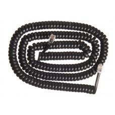51193 Шнур телефонный витой (4р4с) 7,5 метра / черный, Netko