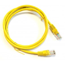 57102 Патч-корд Technolink UTP4 cat 5e, 1,0м, ВС, LSZH, желтый, литой коннектор