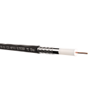 52042 Кабель коаксиальный RG-11U Netko, 75 Ом (CCS, оплетка 96 нитей AL), наружный, черный (305м)
