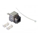 54135 Модуль Keystone экранированный, RJ-45, cat.5e, 90°, 110/Krone тип, под инструмент, KE, металлик, Netko СКС
