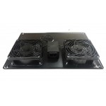 56758 Блок вентиляторов 2 шт для TА, AG2 глубиной 600/800/900 с кабелем, черный Netko