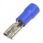 54360 Клемма плоская FDD 2-187(5), КПИ гнездо 4,7мм, 1,5-2,5мм2, изолированная, синяя, 100шт., Netko