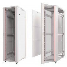 51301 Шкаф напольный 42U серия T2(A2) (600х800х2055), передняя дверь стекло, серый, разобранный Netko (упакован в 5 коробок) РАСПРОДАЖА