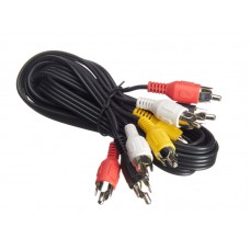 53655 Шнур аудио-видео: 4RCA-4RCA ( длина 1.2 м, сборный) Cabletech РАСПРОДАЖА