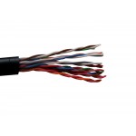 52017 Кабель LC UTP10 cat.3, 305м, 0,40мм, наружный, черный