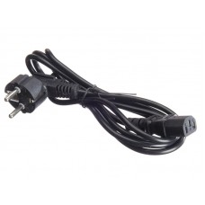 52199 Кабель питания (евровилка - штекер IEC C13) 3*0,5мм2, 1,8м, черный, Netko