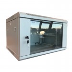 54730 Шкаф настенный 12U серия WM (600х450х635), передняя дверь стекло, собранный, серый Netko А