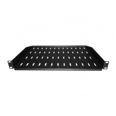 56189 Полка консольная 1U, глубина 350, без крепежа, черная