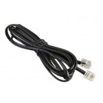 52207 Удлинитель телефонный (6р4с) 2 метра / черный, блистер, Netko РАСПРОДАЖА