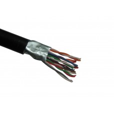 52347 Кабель LC FTP10 cat.3, 0,40мм, для наружных работ, черный