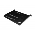 55286 Полка консольная 1U, глубина 370, без крепежа, черная