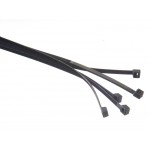 51257 Стяжка нейлоновая 500*4.8 /50 шт/ светостойкая (черная), Netko