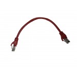 57091 Патч-корд Technolink UTP4 cat 5e, 0,25м, ВС, LSZH, красный, литой коннектор