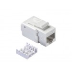 54441 Модуль Keystone неэкранированный, RJ-45, cat.6А, 90°, 110 тип, без инструмента, KE, белый, Netko СКС