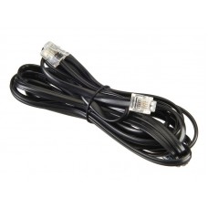 51179 Удлинитель телефонный (6р4с) 3 метра / черный, Netko