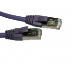55499 Патч-корд Netko СКС FTP4 cat.6a, 1.0м, литой коннектор, LSZH, фиолетовый