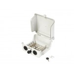 52265 Коробка распределительная на 5 плинтов с цанг-зажимом, наружная (В22,7см*Г8,5см*Ш19,5см), пластиковая, замок