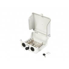 52265 Коробка распределительная на 5 плинтов с цанг-зажимом, наружная (В22,7см*Г8,5см*Ш19,5см), пластиковая, замок